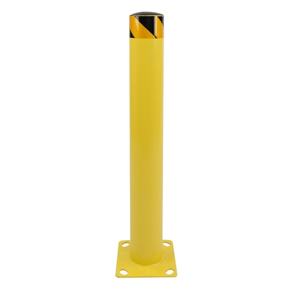 Yellow Safety Parking Bollard Post Road Pile Barrier Pole steel 36"H 4.5"D USA